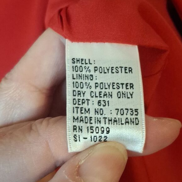 Red Women's 3 Piece Suit Set Size 10 - Picture 3 of 13